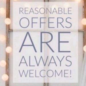 Reasonable offers are welcome!